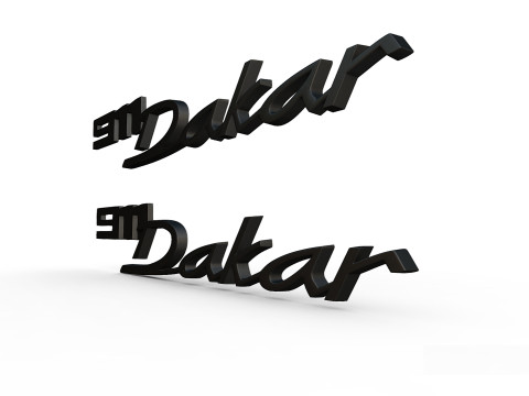 911 dakar emblem nameplate Model do druku 3D