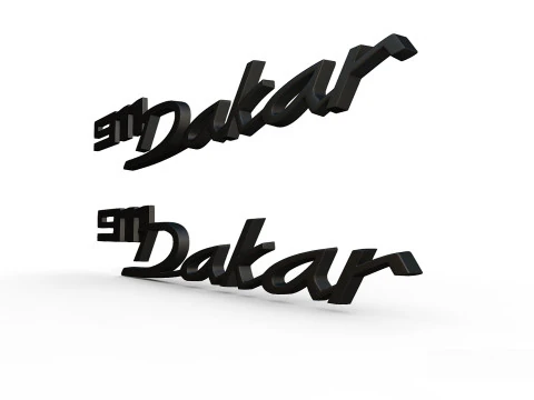 911 dakar emblem nameplate 3D Print Model