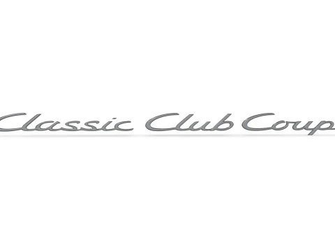 Classic Club Coupe emblem nameplate 3D Print Model