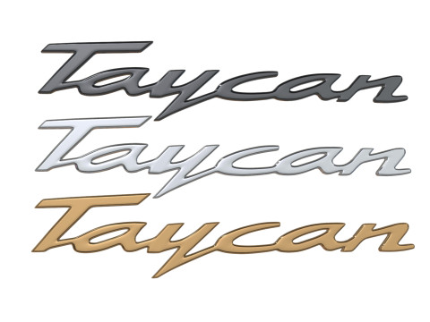 Taycan Porsche emblem nameplate 3D print model 3D Baskı Modeli