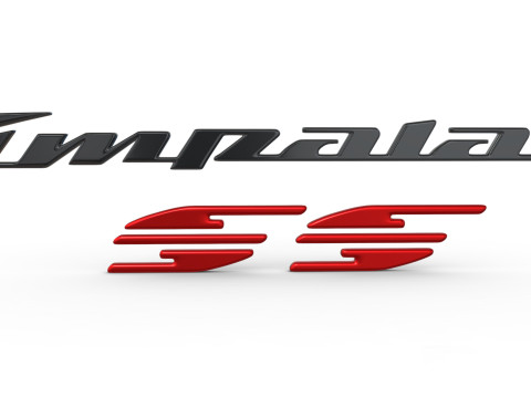 Impala logo nameplate 3D print model Model do druku 3D