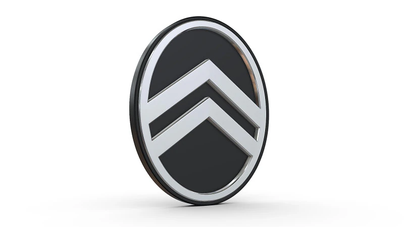 Citroen new logo 3D Print Model .c4d .max .obj .3ds .fbx .stl .blend 
