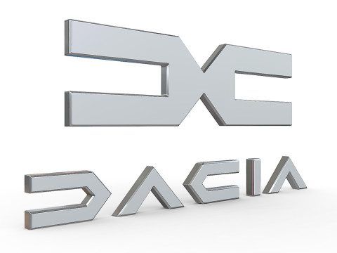 Dacia new logo 3D प्रिंट मॉडल