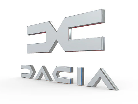 Logo baru Dacia Model Cetak 3D