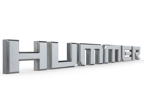 Hummer new logo 3Dプリントモデル