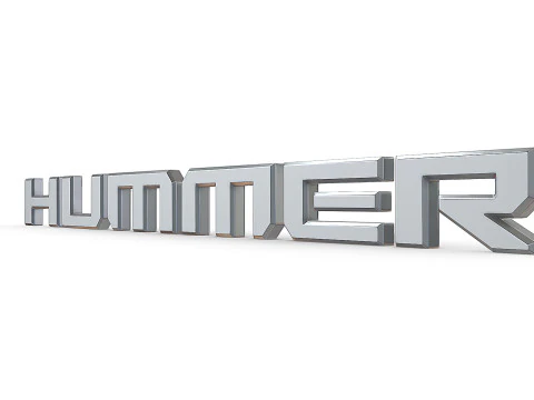 Novo logotipo da Hummer Modelo de Impressão 3D