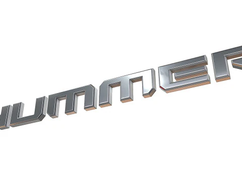 Novo logotipo da Hummer Modelo de Impressão 3D