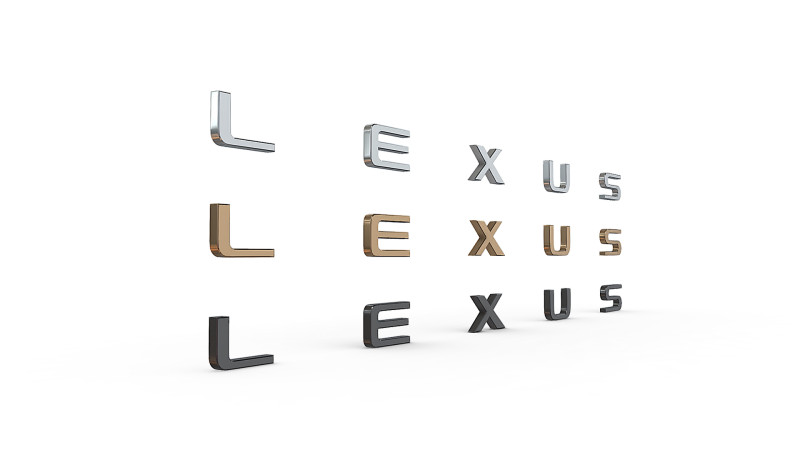 Lexus nameplate logo Modelo de impresión 3D .c4d .max .obj .3ds .fbx .stl .blend 