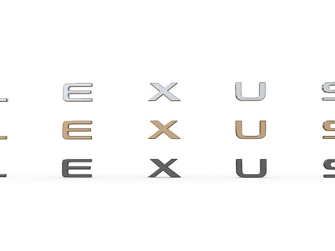 Lexus nameplate logo Modelo de impresión 3D