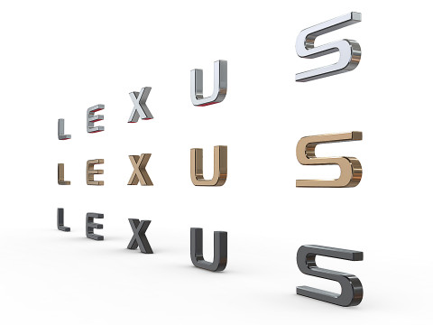 Lexus nameplate logo Modelo de impresión 3D
