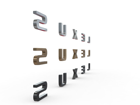 Lexus nameplate logo Modelo de impresión 3D