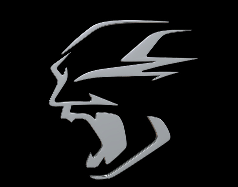 Dodge Charger Daytona logo Model Cetak 3D .c4d .max .obj .3ds .fbx .stl .blend 