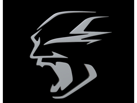 Dodge Charger Daytona logo 3D प्रिंट मॉडल