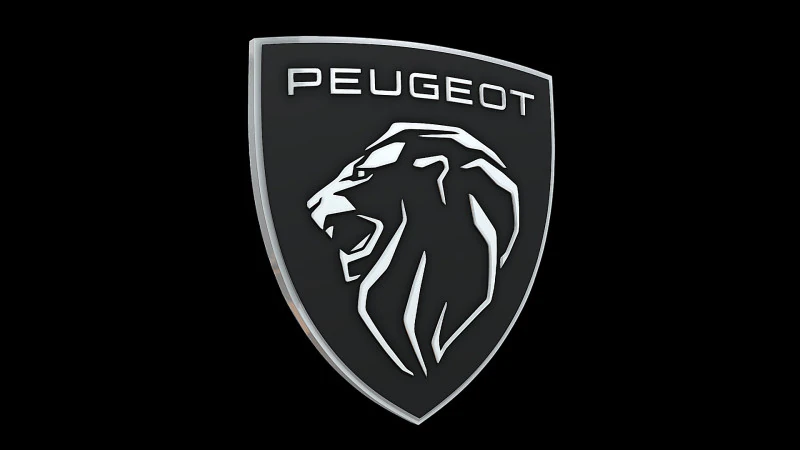 Novo logotipo da Peugeot Modelo de Impressão 3D .c4d .max .obj .3ds .fbx .stl .blend 
