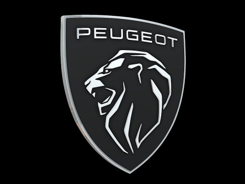 Peugeot new logo 3D प्रिंट मॉडल