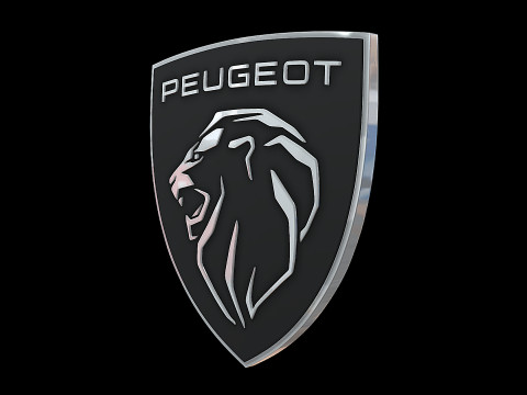 Peugeot new logo Modèles 3D en vedette