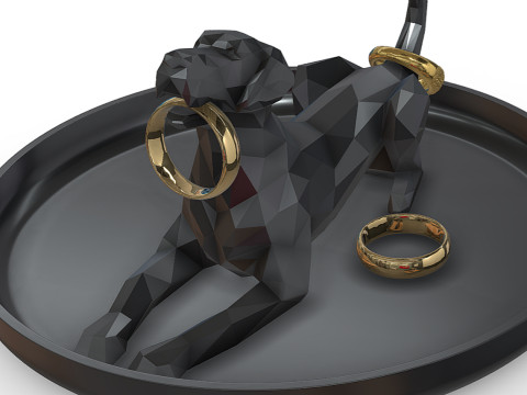 Great Dane ring holder Modelo de Impressão 3D