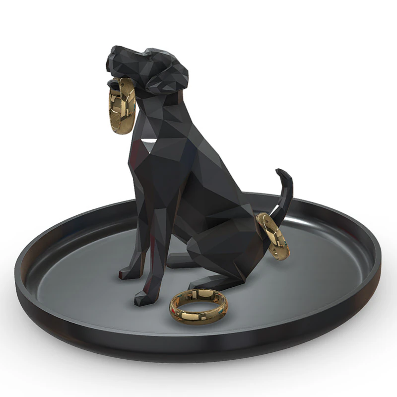 Great Dane ring holder 3D Print Model .c4d .max .obj .3ds .fbx .stl .blend 