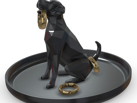 Great Dane ring holder 3D printmodel