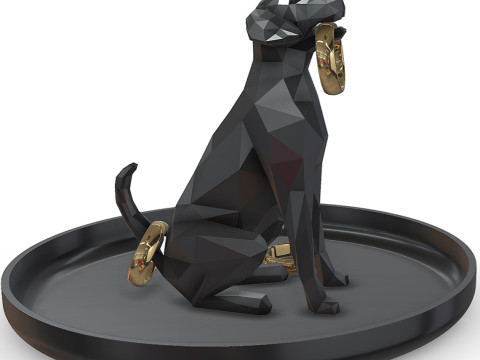 Great Dane ring holder Model do druku 3D