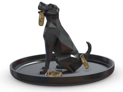 Great Dane ring holder Model do druku 3D