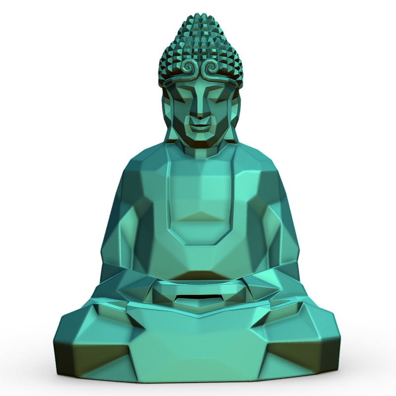Buddha headband Model Cetak 3D .c4d .max .obj .3ds .fbx .stl .blend 
