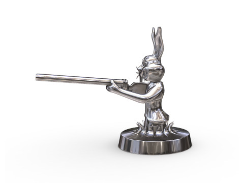 Bunny Hood Ornament 3D 打印模型