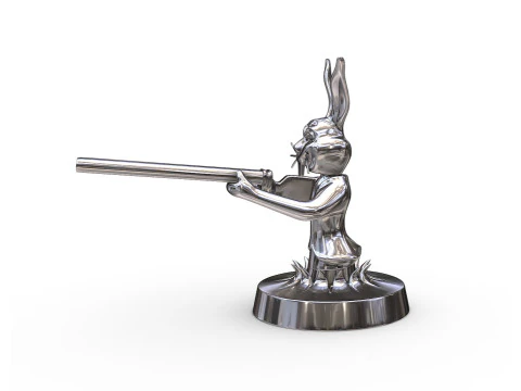 Bunny Hood Ornament 3D Print Model