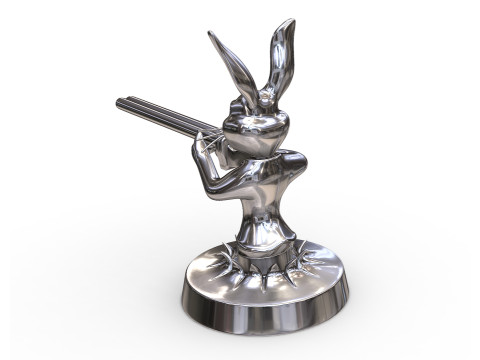 Bunny Hood Ornament 3D 打印模型