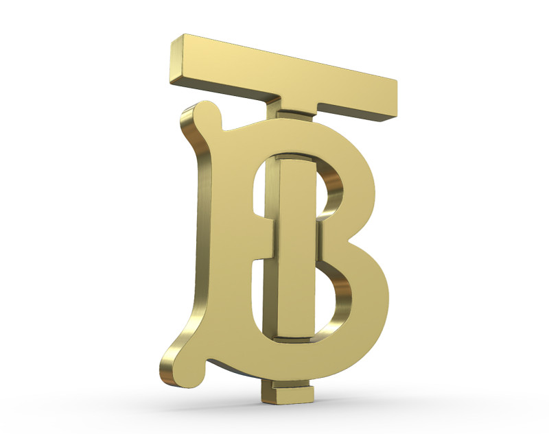 Burberry logo Modèles 3D en vedette .c4d .max .obj .3ds .fbx .stl .blend