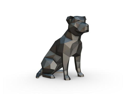 Anjing Canario Model Cetak 3D