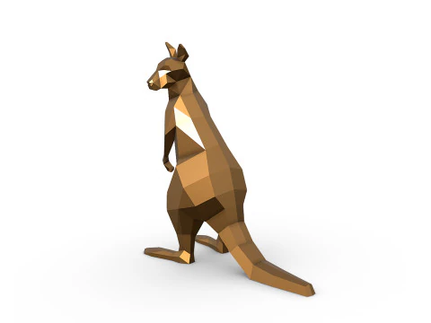 Wallaby 3D Print Model