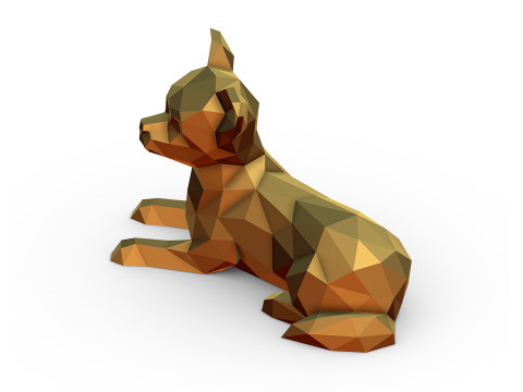 chien chihuahua Modèles 3D en vedette