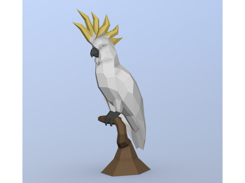 काकातुआ 3D प्रिंट मॉडल