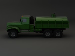 truck kraz 255 b tanker 2 3D Model