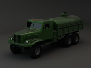 truck kraz 255 b tanker 2 3D Model