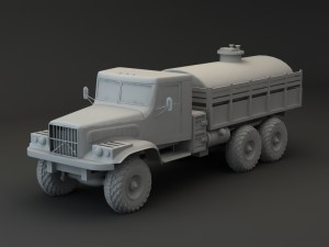 truck kraz 255 b tanker 2 3D Model