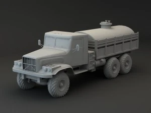 truck kraz 255 b tanker 2 3D Model