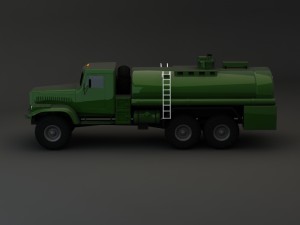 truck kraz 255 b tanker 1 3D Model