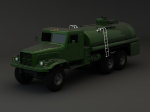 truck kraz 255 b tanker 1 3D Model