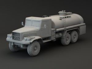 truck kraz 255 b tanker 1 3D Model