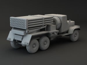 truck kraz 255 b modify attack 3D Model