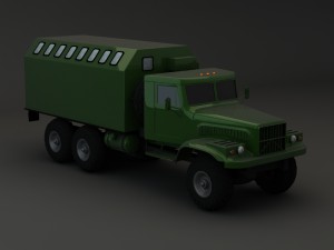 truck kraz 255 b modify 4 3D मॉडल