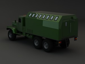 truck kraz 255 b modify 4 3Dモデル