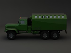 truck kraz 255 b modify 4 3Dモデル