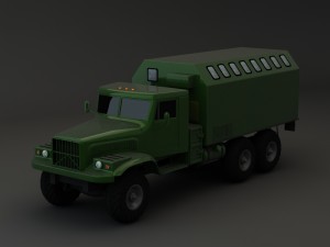 truck kraz 255 b modify 4 3Dモデル