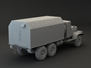 truck kraz 255 b modify 4 3Dモデル