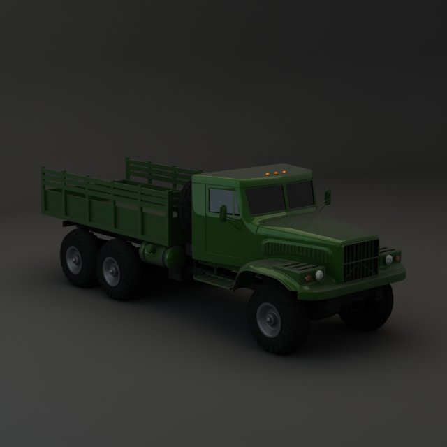 truck kraz 255 b modify 3 3D Модель .c4d .max .obj .3ds .fbx .stl .blend 