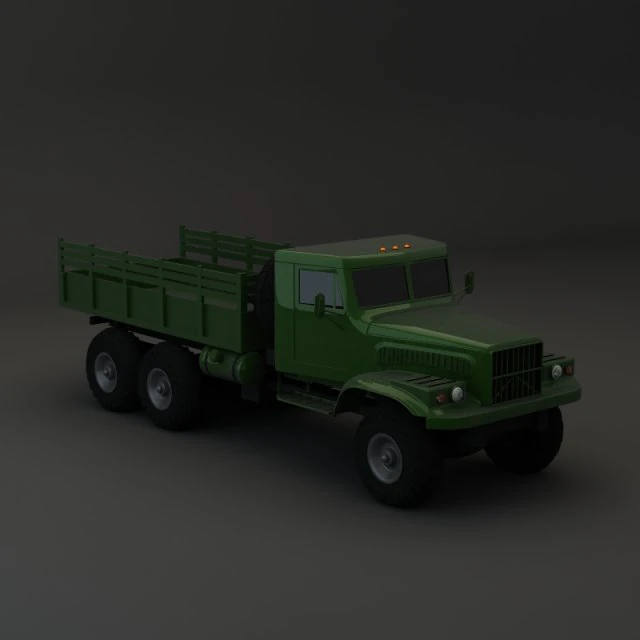 truck kraz 255 b modify 3 3D Model .c4d .max .obj .3ds .fbx .stl .blend 