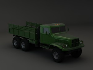 truck kraz 255 b modify 3 Modelo 3D